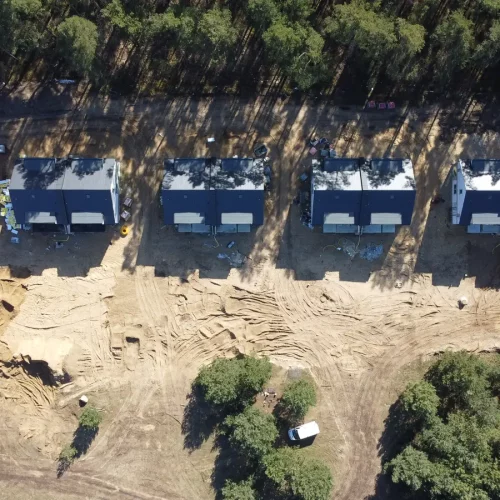 Sosnowy Zakątek - Nieruchomości Zielona Góra, plac budowy